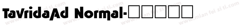 TavridaAd Normal字体转换